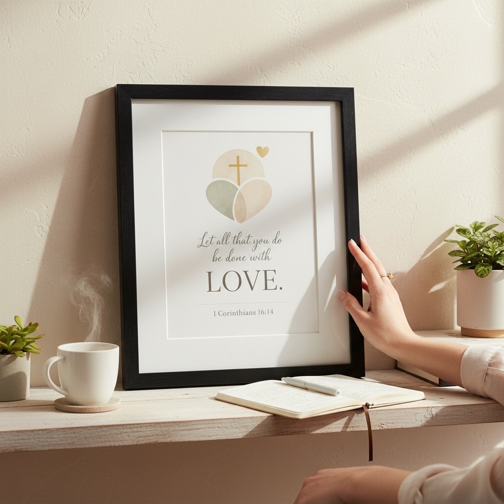 DDS Art Print, 8x10, Bible Verse, Paper Print, Unframed, Boho Series